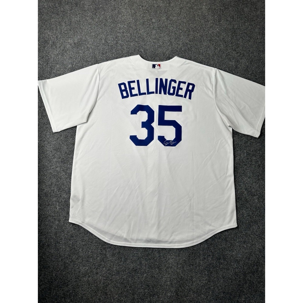 Mens MLB Nike Los Angeles Dodgers Cody Bellinger White Jersey, Size 2XL